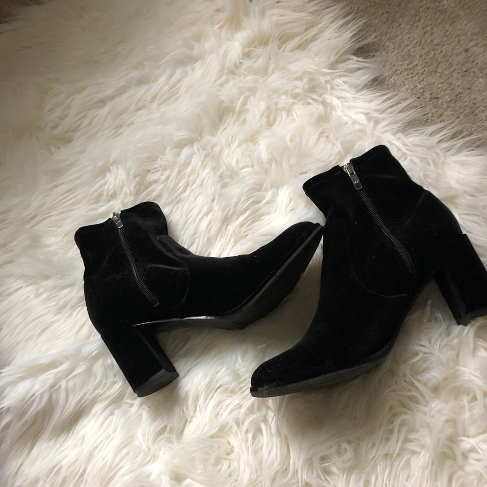 Marc Fisher velvet booties